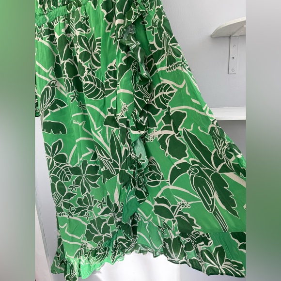 Farm Rio Anthropologie 3X one shoulder ruffle dress - Picture 12 of 13